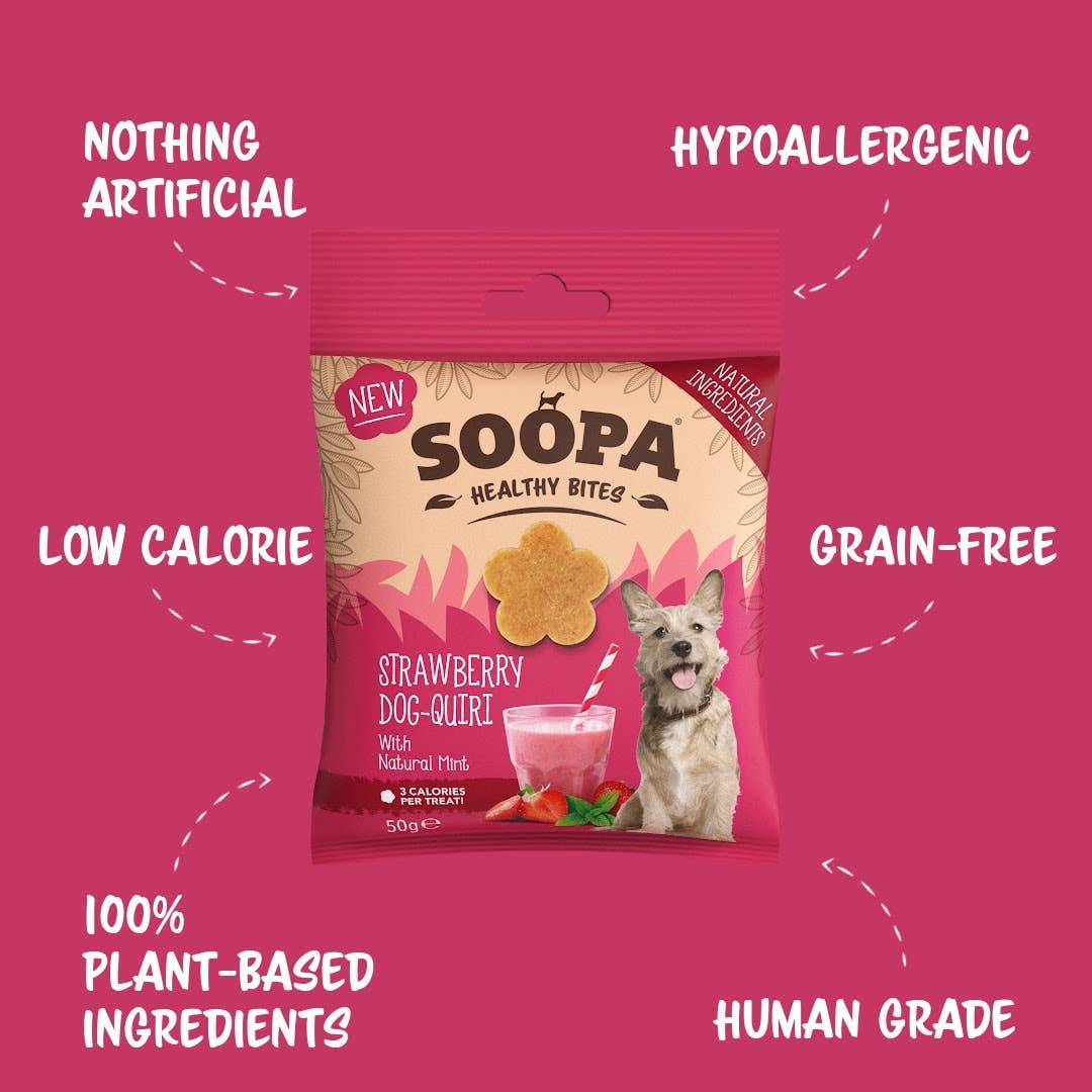 Strawberry Dog-Quiri Bites (50g)