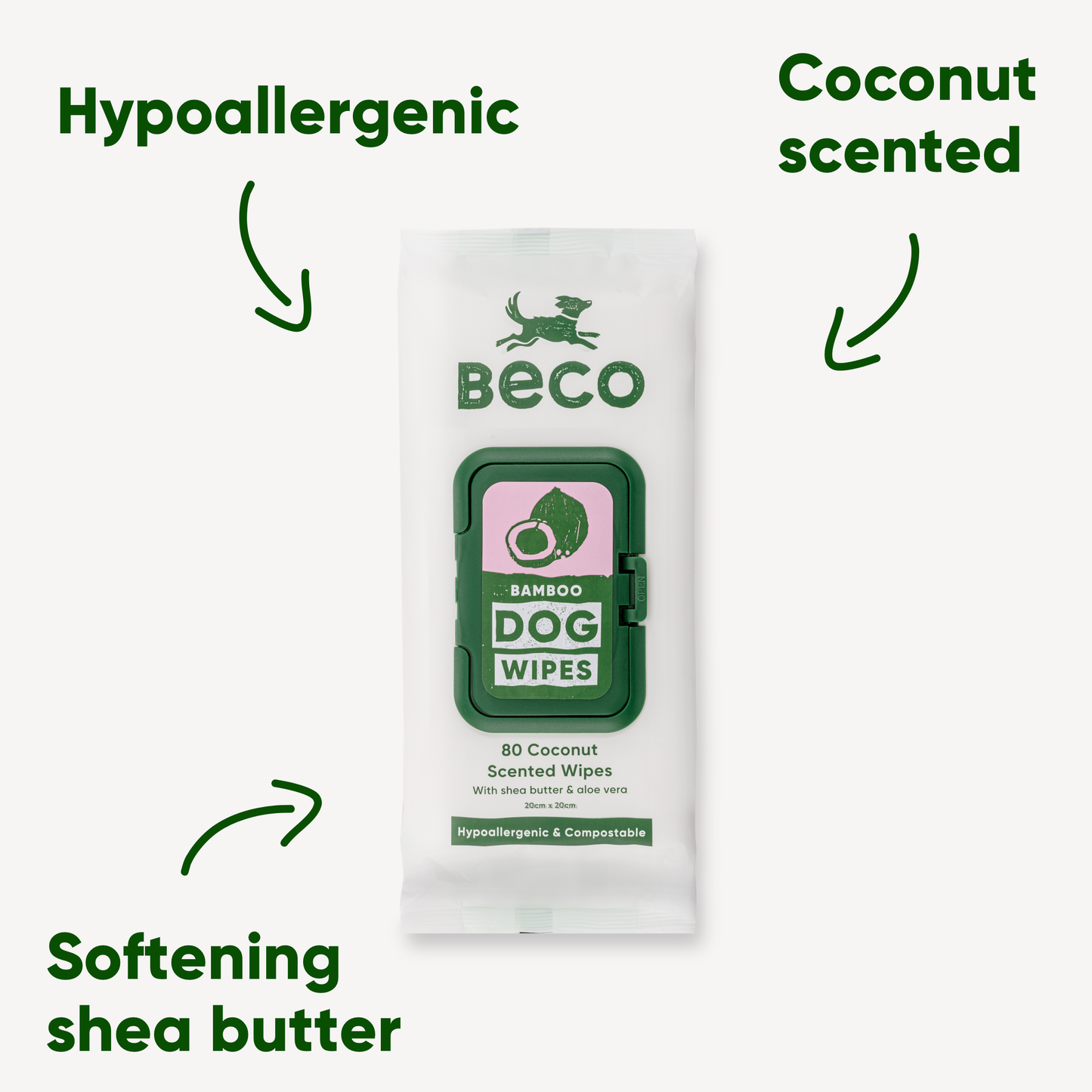 Beco Dog Wipes (80 pack)