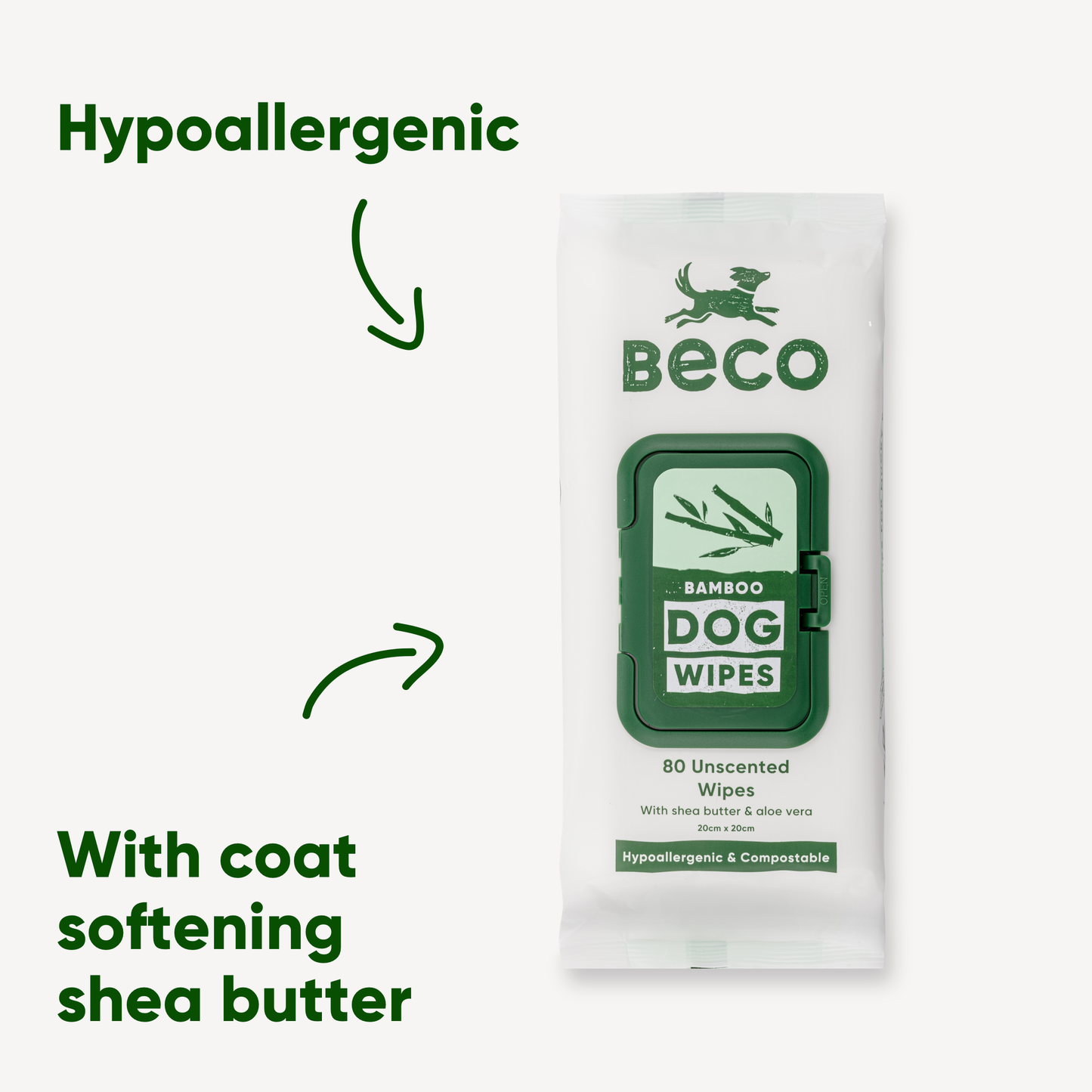 Beco Dog Wipes (80 pack)