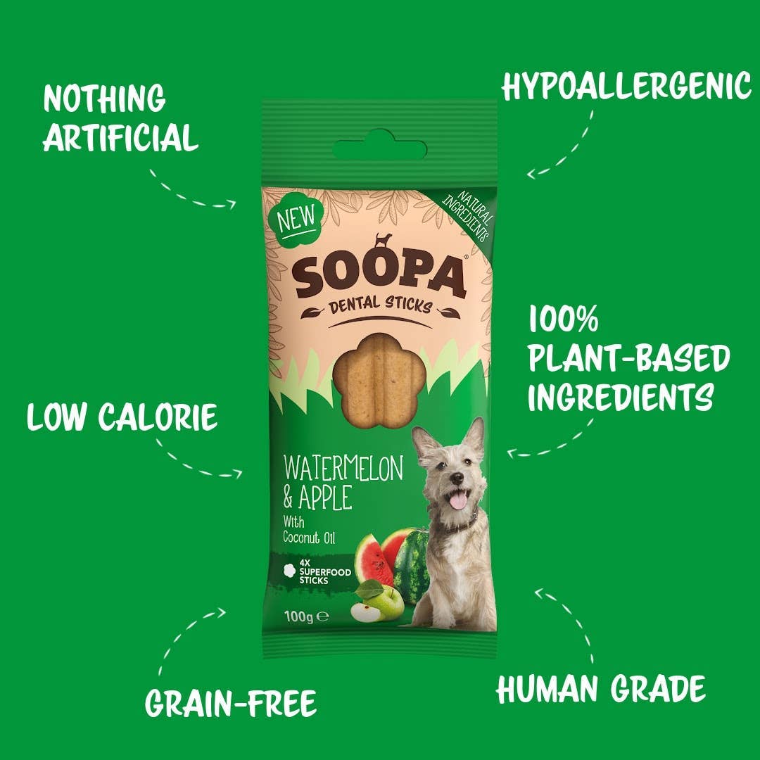 Watermelon & Apple Dental Sticks (100g)