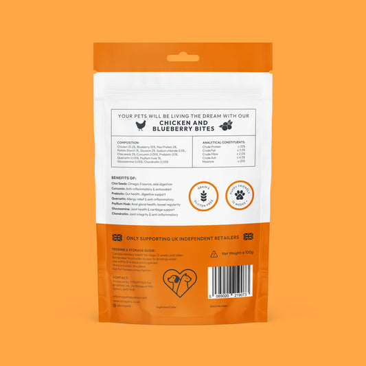 Chicken with Blueberry Bites (100g)