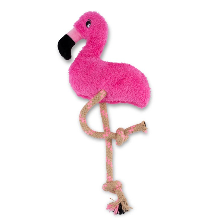 Beco Plush Flamingo Dog Toy