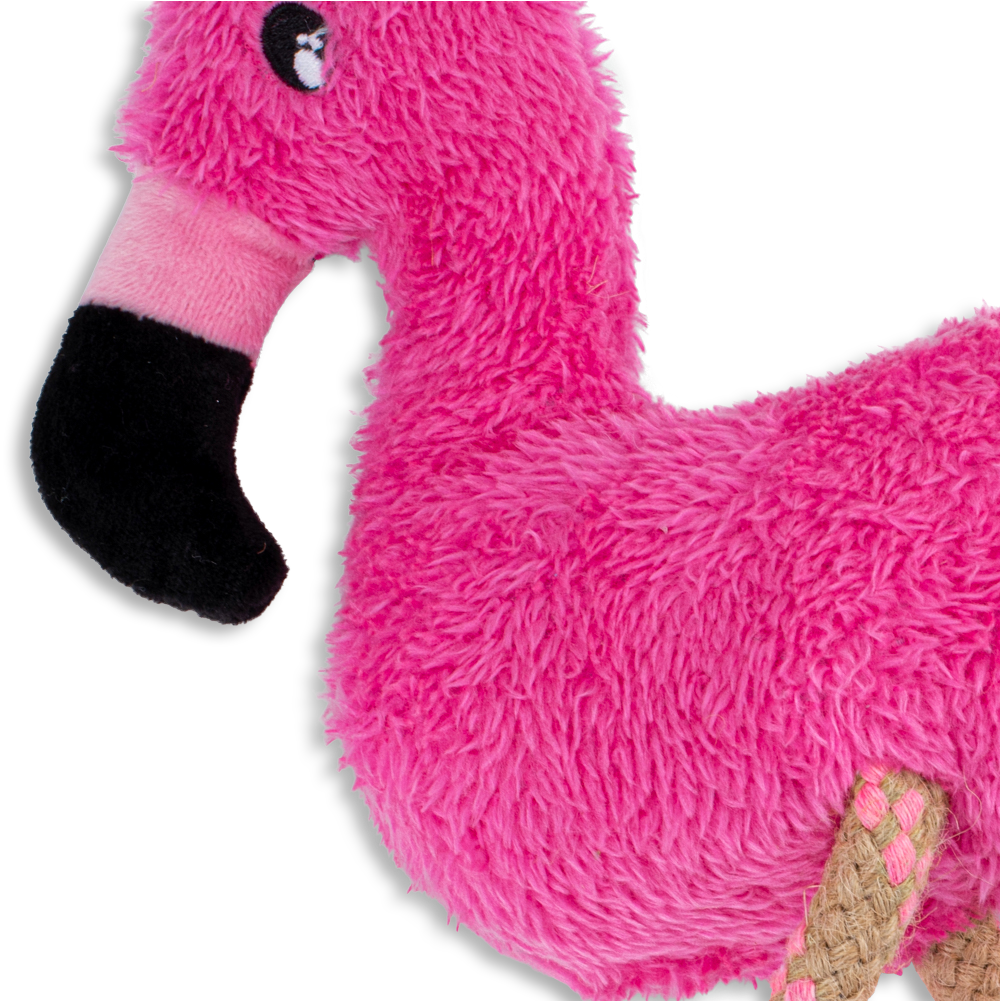 Beco Plush Flamingo Dog Toy