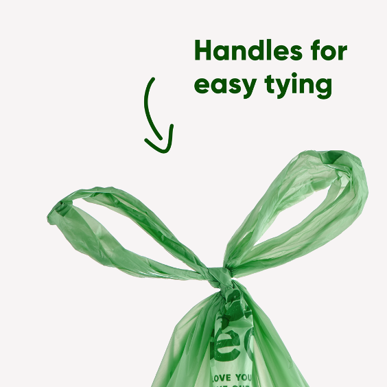 Poop Bags with Handles (120 pack/8 rolls)