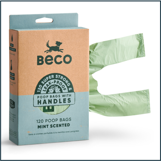 Poop Bags with Handles (120 pack/8 rolls)