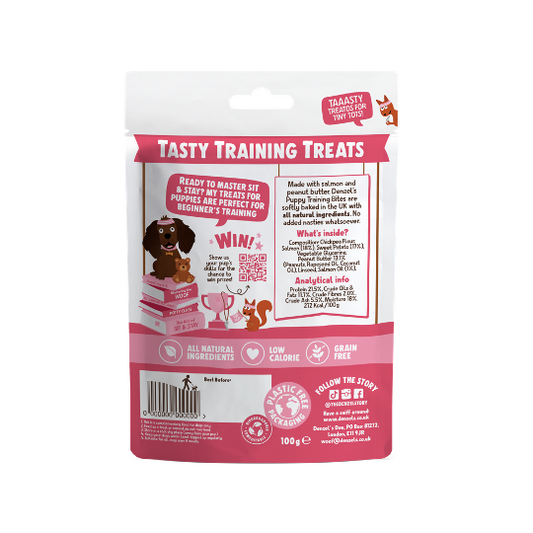 Salmon & Peanut Butter Puppy Training Bites (100g)