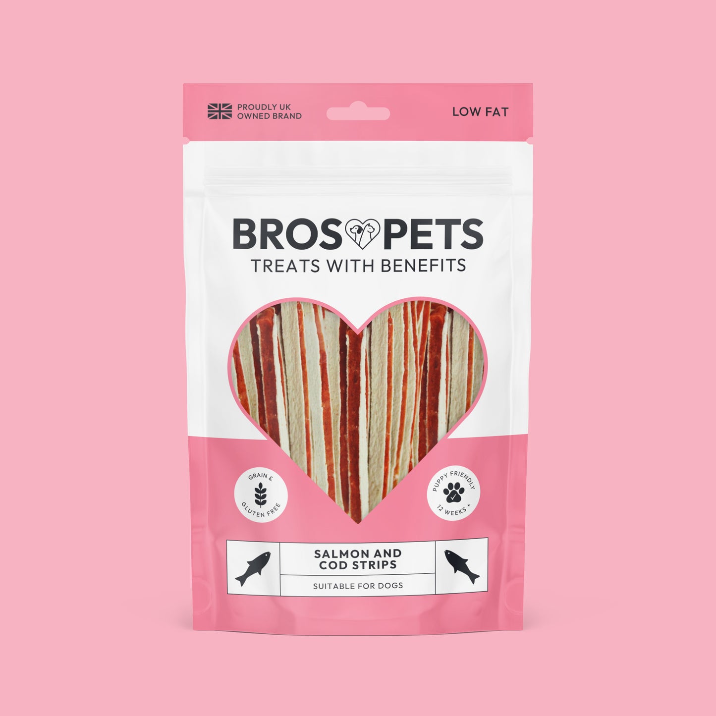Salmon & Cod Strips (100g)