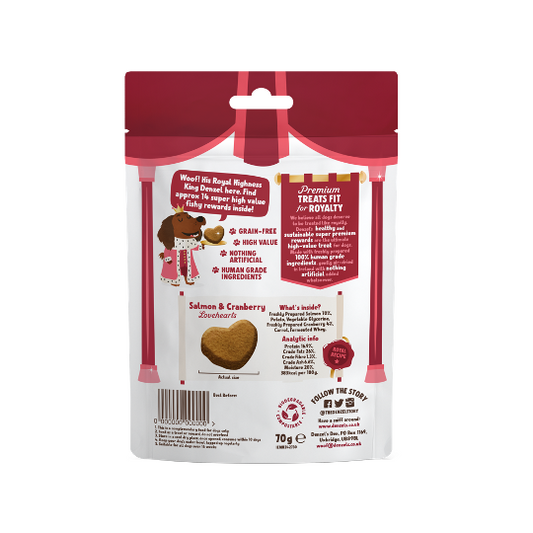 Salmon & Cranberry Love Hearts (70g)