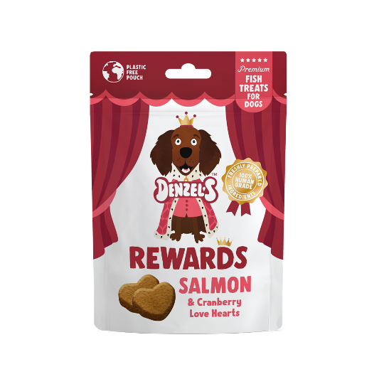 Salmon & Cranberry Love Hearts (70g)