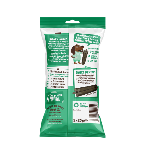 Daily Dentals - Peanut Butter, Peppermint, and Parsley (100g)