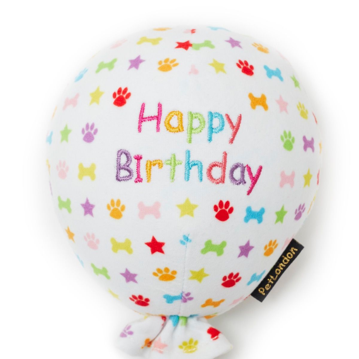 Happy Birthday Balloon - White
