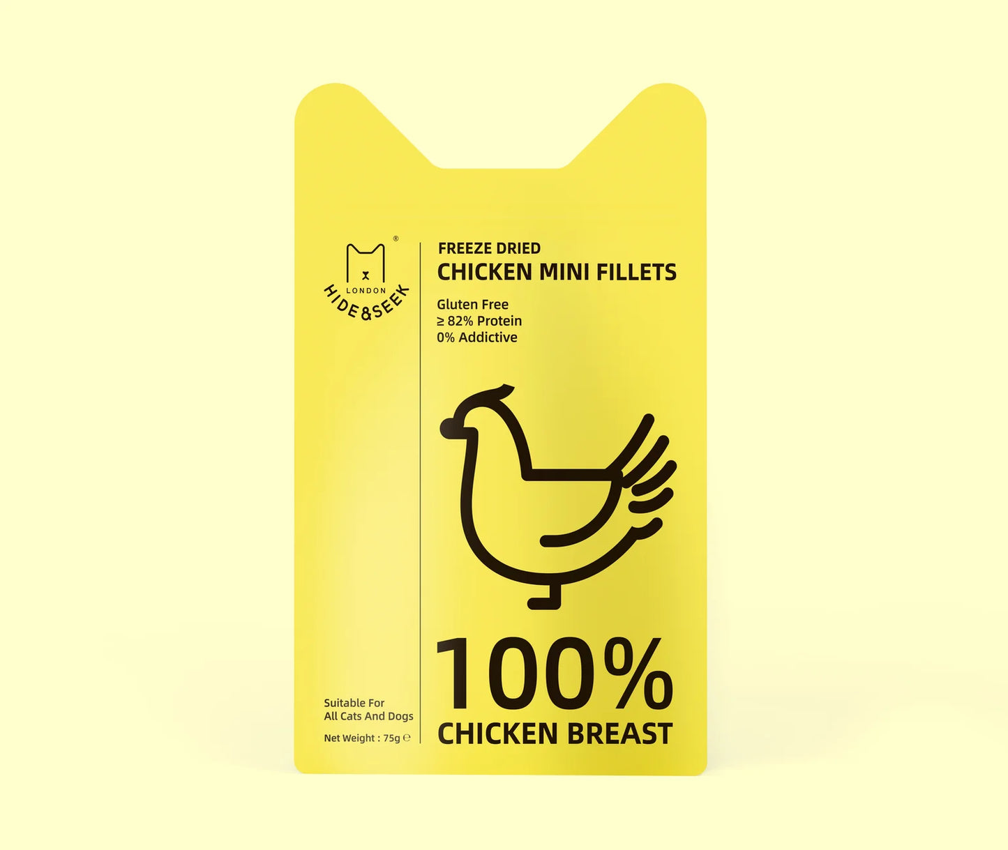 Freeze Dried Chicken Mini Fillets (75g)
