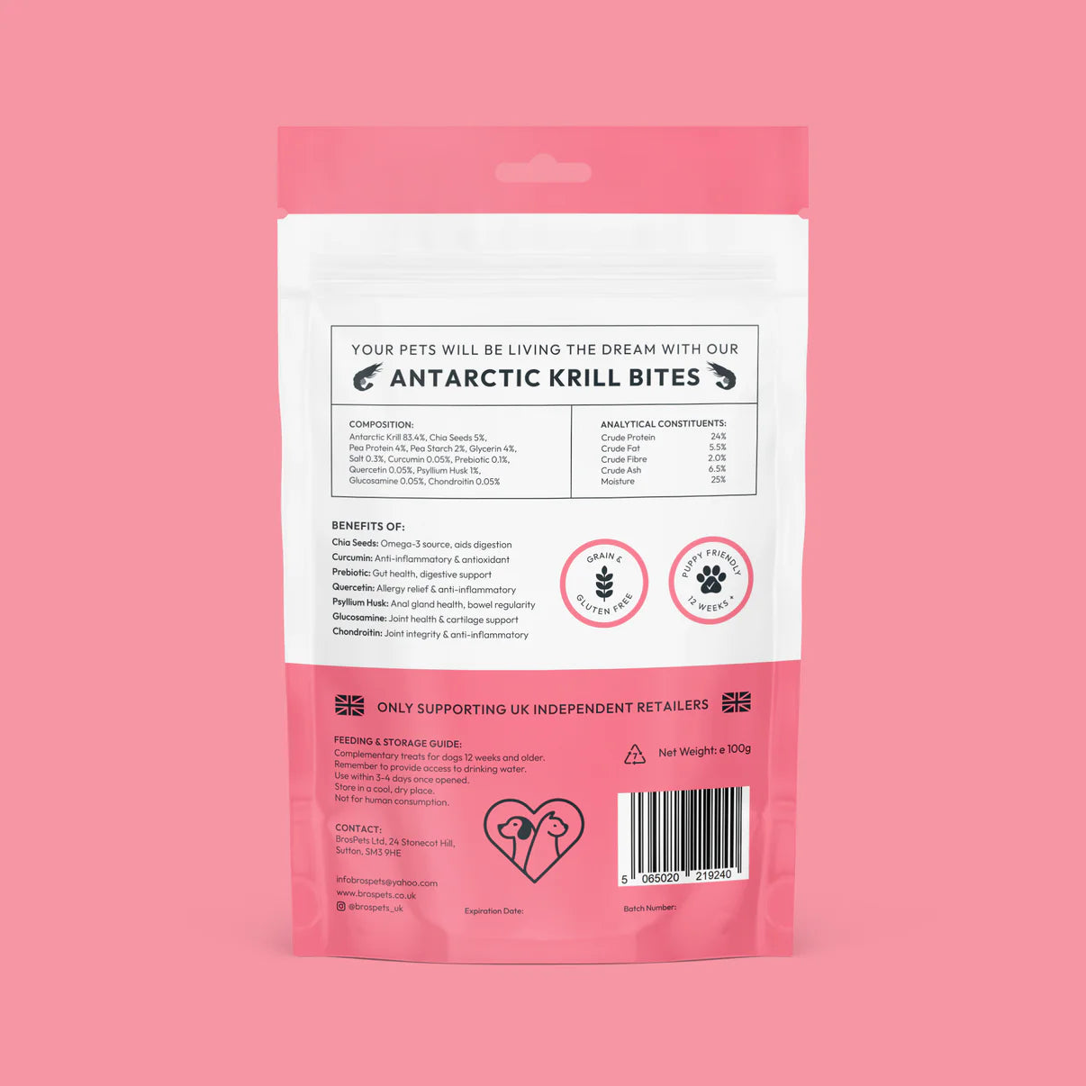 Antarctic Krill Bites (100g)