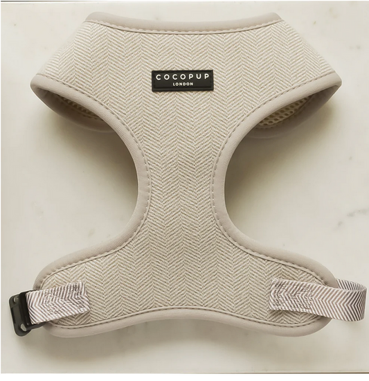 Cocopup London Tweed Adjustable Neck Harness